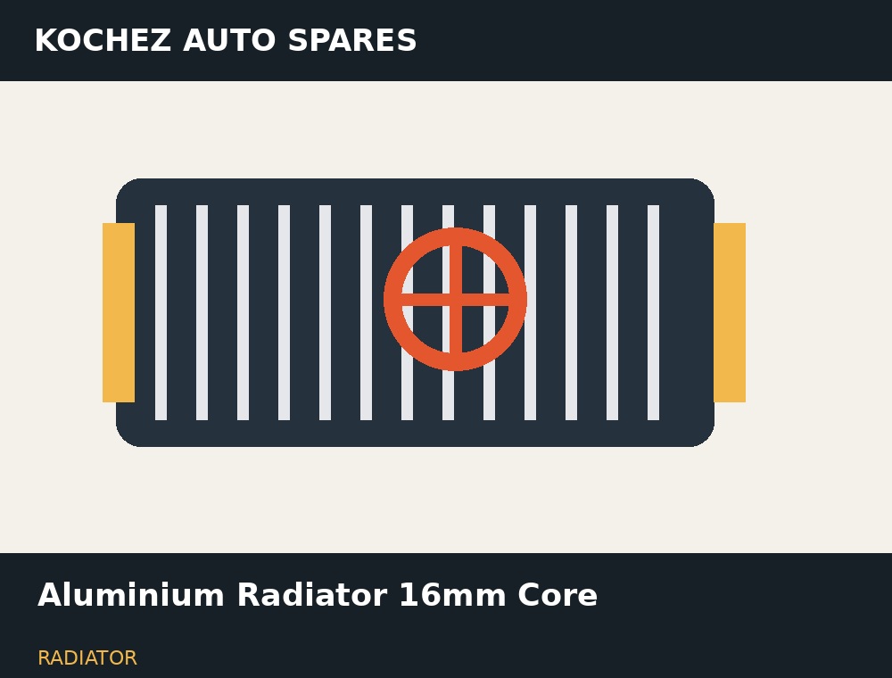 Aluminium Radiator 16mm Core