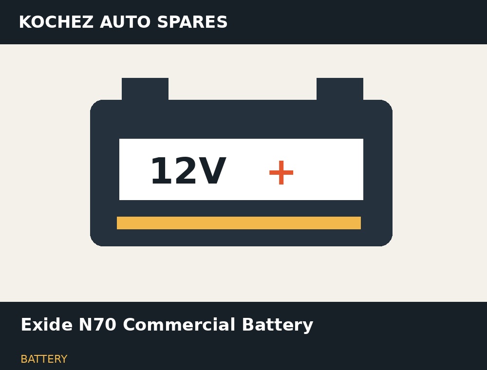 Exide N70 Commercial Battery